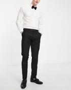 Devil's Advocate Skinny Fit Tuxedo Suit Pants-black