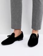 Kg By Kurt Geiger Velvet Tassel Loafers Black - Black