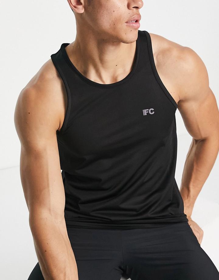 French Connection Sport Training Tank Top In Black