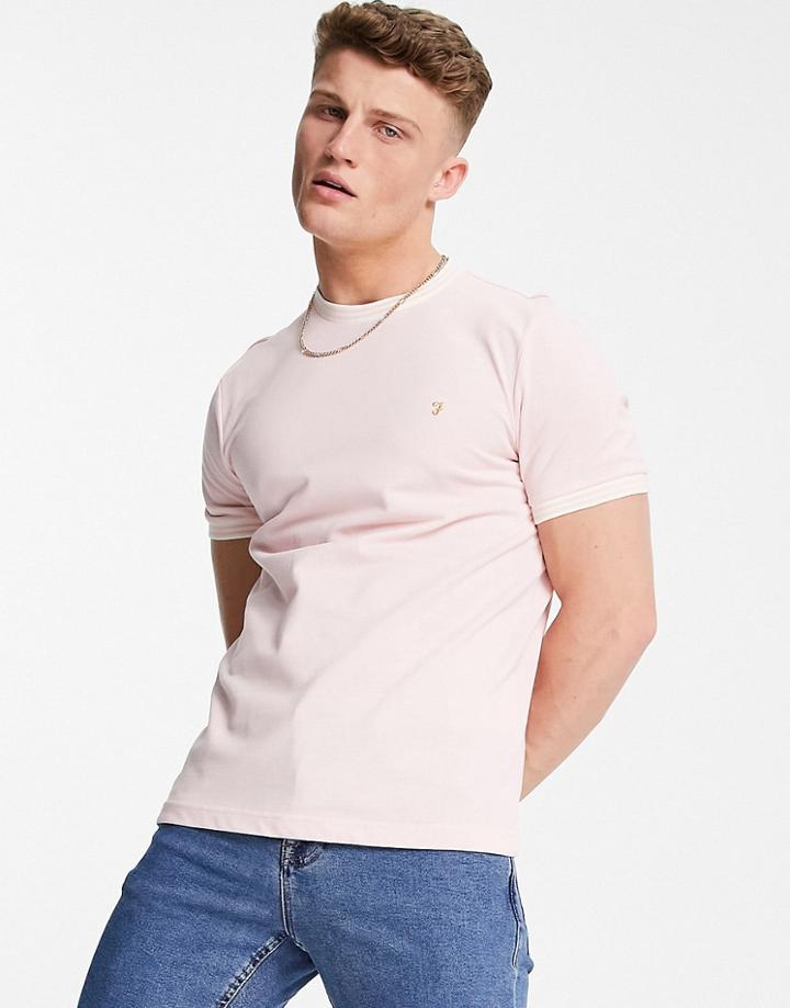 Farah Texas Organic T-shirt In Pink