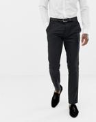 Devils Advocate Black Sequin Tuxedo Slim Fit Pants - Black