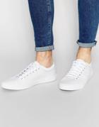 Fred Perry Kendrick Tipped Cuff Leather Sneakers - White