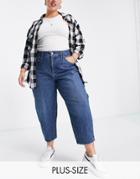 Madewell Plus Balloon Leg Jeans In Mid Wash Blue