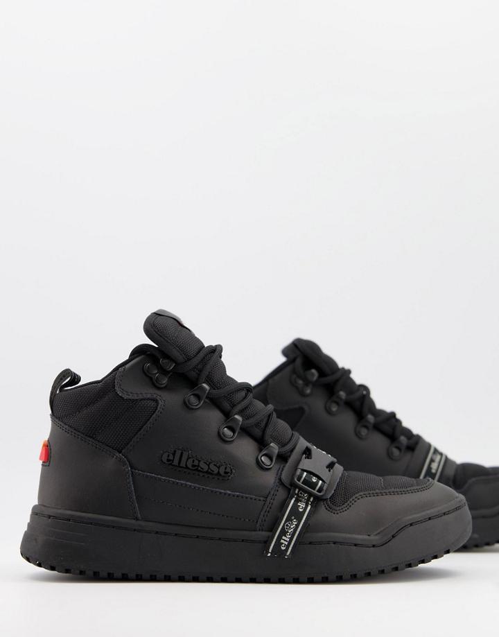 Ellesse Osio Hi Top Sneakers In Black