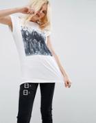 Asos T-shirt With Photographic Ramones Print - White