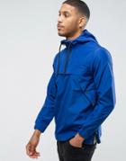 Brave Soul Festival Lightweight Wind Runner Overhead Jacket - Blue