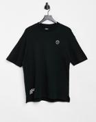 Bershka Boxy Fit T-shirt In Black