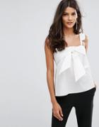 Y.a.s Alche Summer Bow Top - White