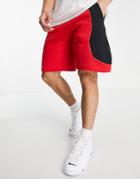 Nike Club Color Clash Shorts In Red/black