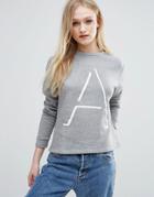 Adpt Stage Cropped Sweatshirt - Gray