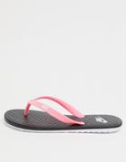 Nike On Deck Flip Flops In Black/sunset Pulse