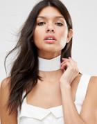 Missguided White Choker Necklace - White