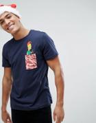 Jack & Jones Originals Holidays Simpsons Pocket T-shirt - Navy