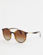 Vogue Eyewear 0vo5242s Round Sunglasses In Tort - Brown