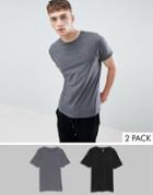 Farah Pinehurst 2 Pack Lounge T-shirts - Black