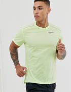 Nike Running Miler T-shirt In Yellow