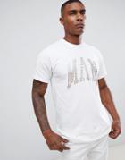 Boohooman T-shirt With Man Studs In White - White
