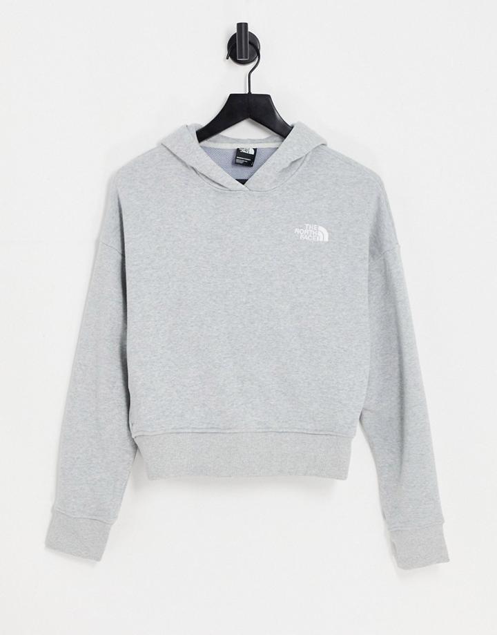 The North Face Hoodie With Simple Logo In Gray
