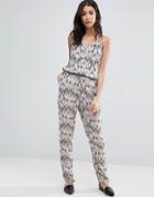 Vero Moda Printed Jumpsuit With Elasticated Waist - Multi