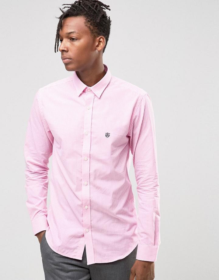 Selected Oxford Pink Check Shirt - Pink
