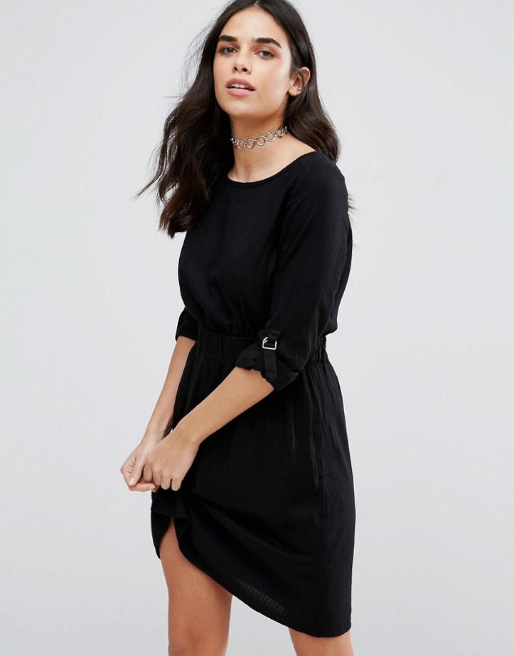 Vila Skater Dress - Black