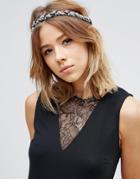 Johnny Loves Rosie Beaded Twist Multi Purpose Headband - Black