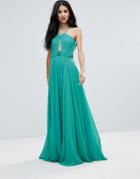 Forever Unique T Bar Back Maxi Dress - Green