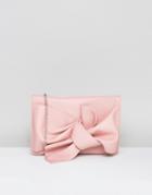 Missguided Bow Clutch Bag - Blue