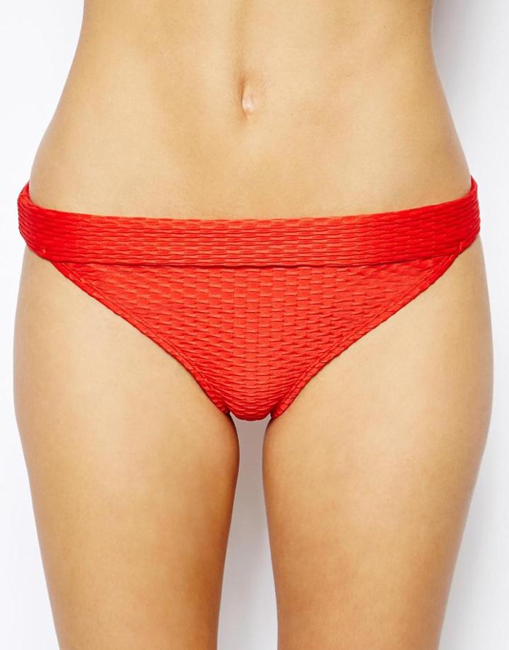 South Beach Bikini Bottom With Folded Band