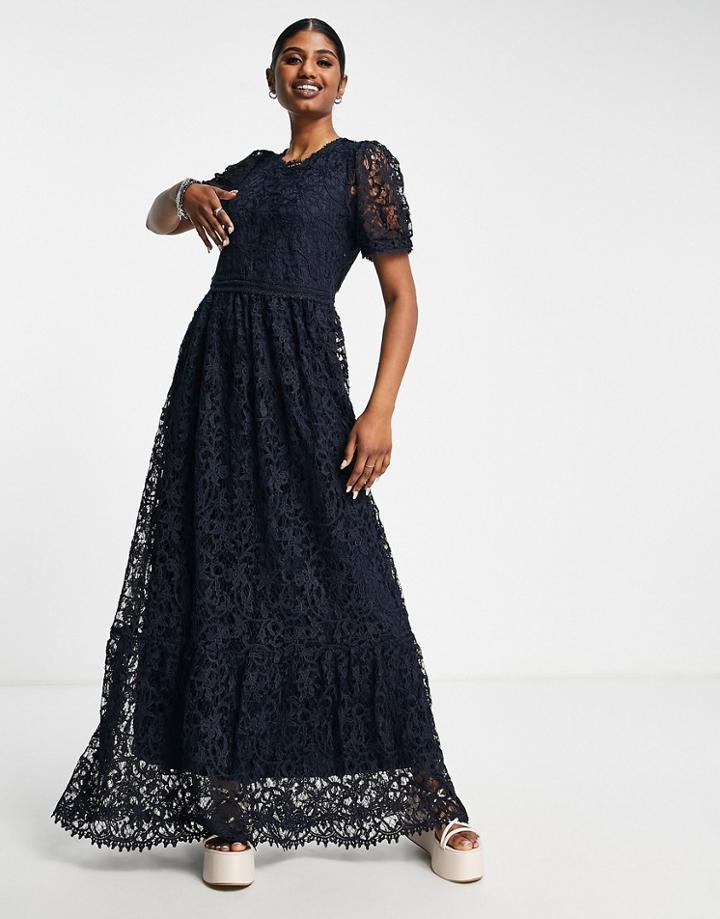 Vero Moda Maxi Dress In Navy