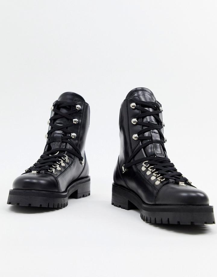 Allsaints Franka Hiking Boot - Black