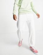 Weekday Standard Sweatpants In White - Part Of A Set