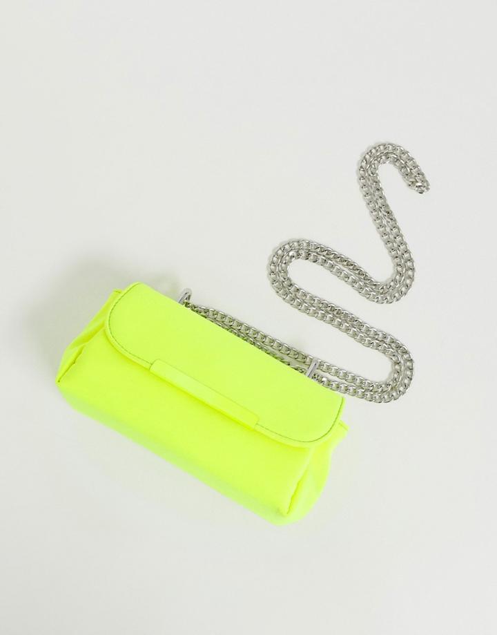Asos Design Mini Neon Cross Body Bag - Yellow
