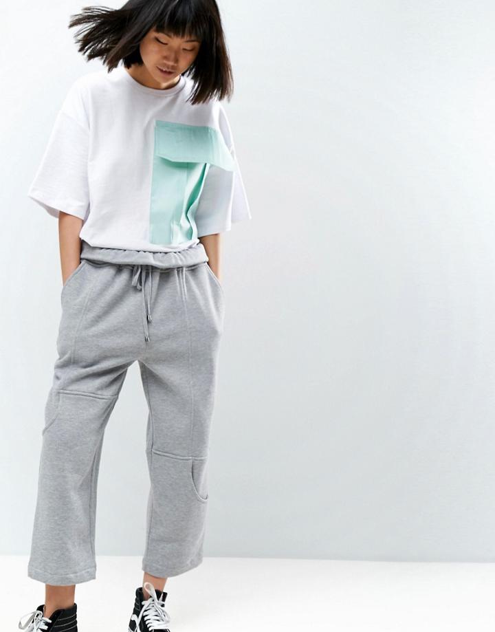 Asos White Paperbag Jogger - Gray