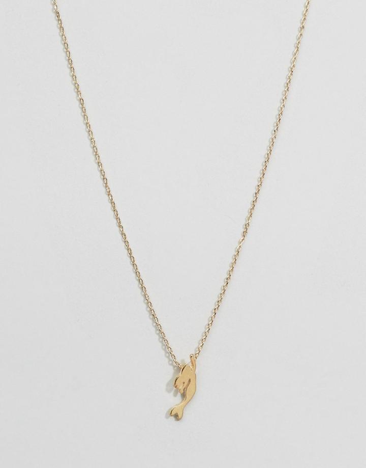 Asos Mermaid Necklace - Gold