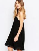 Traffic People Cocktail Dress With Pleat Detail - Black