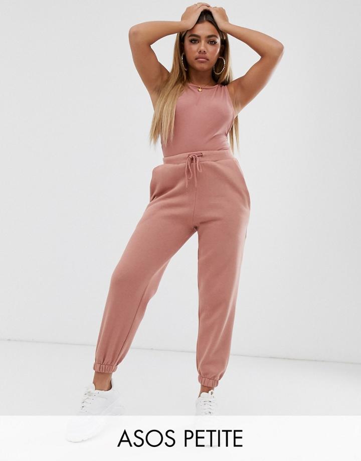 Asos Design Petite Two-piece Oversized Jogger - Pink