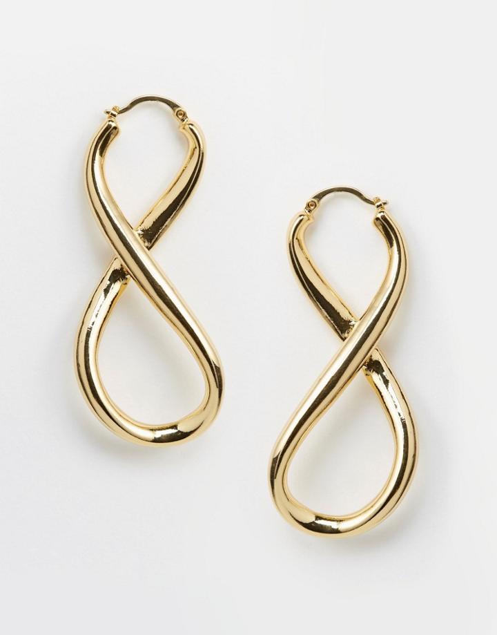 Me & Zena Infinity Hoop Earrings - Gold