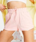 New Look Frill Detail Shorts In Pink