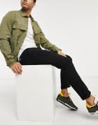 Jack & Jones Intelligence Stretch Slim Pant In Black