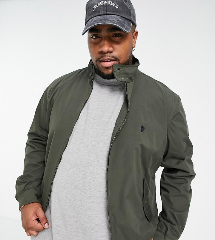 French Connection Tall Harrington Jacket In Khaki-green