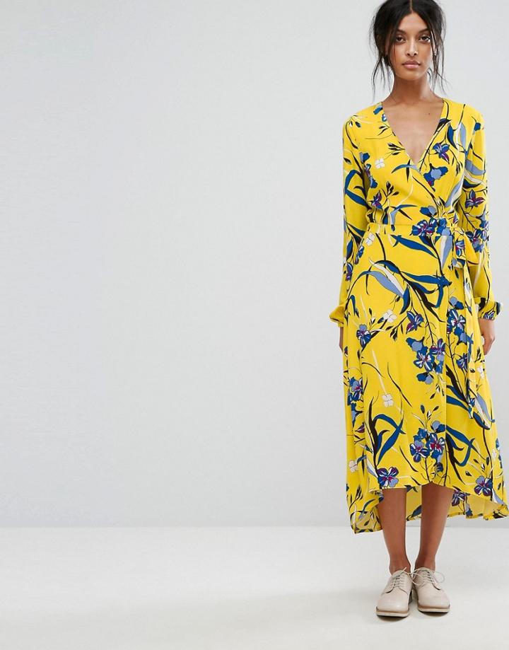 Gestuz Lemon Wrap Dress - Multi
