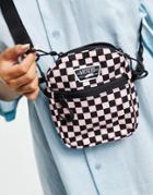 Vans Street Ready Ii Cross-body Checkerboard Bag In Pink/black