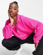 Nike Essential Sherpa Full-zip Jacket In Pink