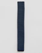 Feraud Knitted Tie Birdseye Navy - Navy