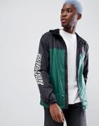 Santa Cruz Team Jacket With Sleeve Print In Black - Black