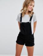 Pull & Bear Denim Overall - Black
