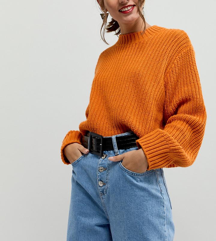 Glamorous Faux Croc Waist And Hip Jeans Belt