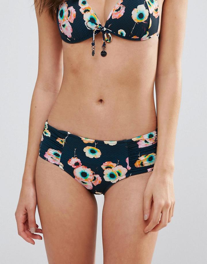 Seafolly Floral Bikini Bottoms - Blue