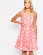 Traffic People Send Me No Flowers Lets Dance Dress In Floral Crochet - Pink